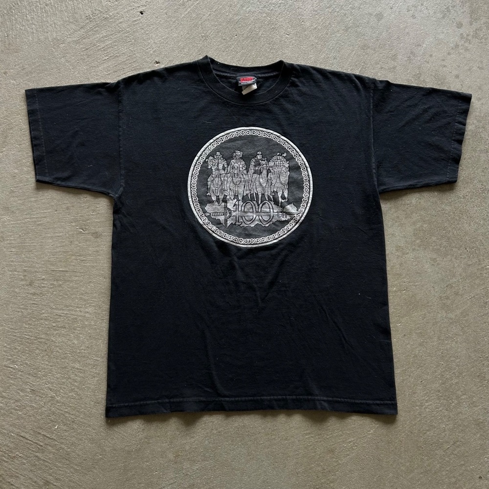 Vintage 90s Highlander Shirt Size XL Black The Four Horsemen TV Movie Promo